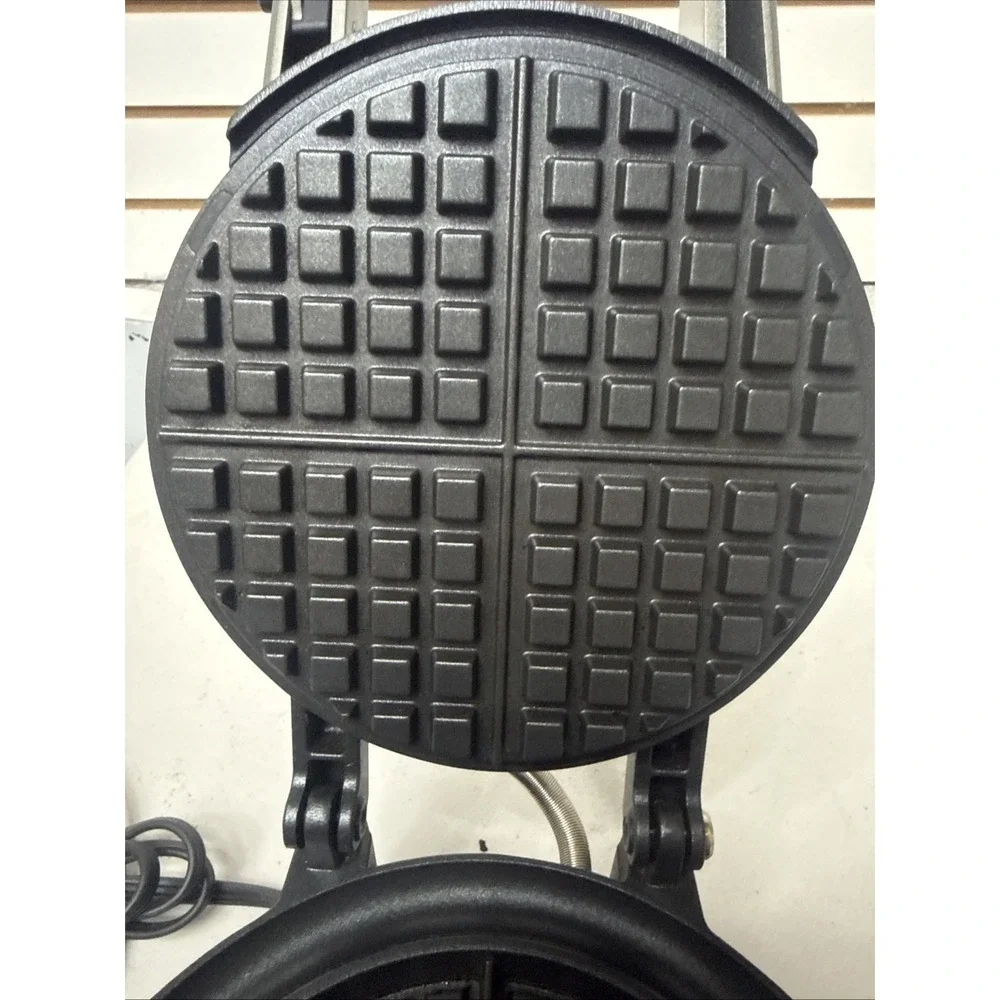 Breville Waffle Maker BWM520XL No Mess Stainless Steel WORKS Tested Clean EUC!!